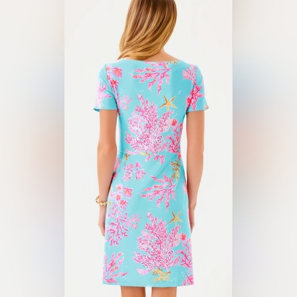 NWT Lilly Pulitzer Bray Dress UPF 50+ Royal Coral Print 🌸 Size Small - Picture 2 of 6
